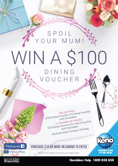 WIN a $100 Dining Voucher for Mum! WIN a $100 Dining Voucher for Mum!