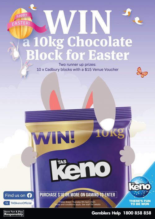 WIN a 10kg Chocolate Block for Easter WIN a 10kg Chocolate Block for Easter