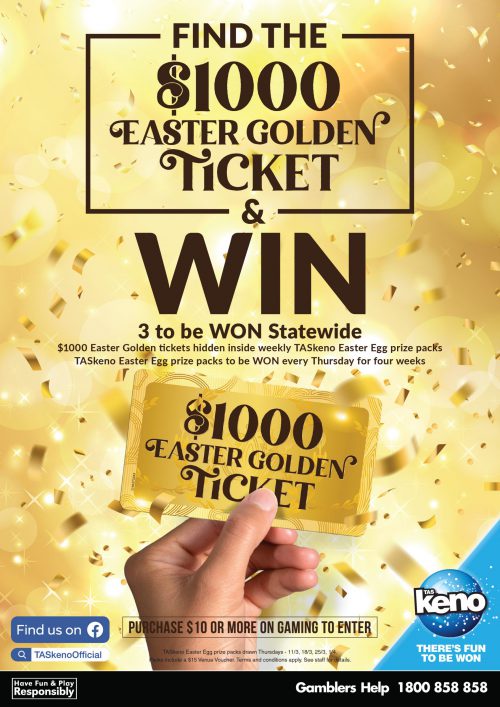 TASkeno Easter Golden Ticket TASkeno Easter Golden Ticket
