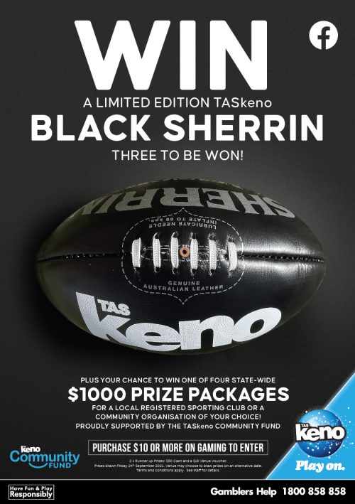 WIN a TASkeno Black Sherrin WIN a TASkeno Black Sherrin