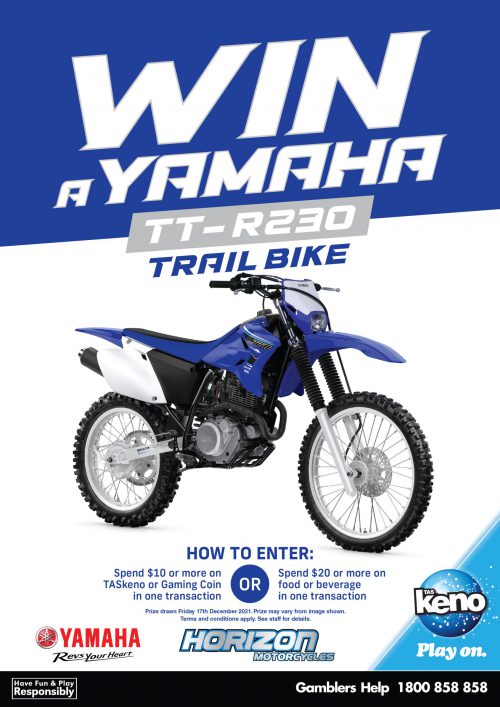 WIN a Yamaha Trail Bike WIN a Yamaha Trail Bike