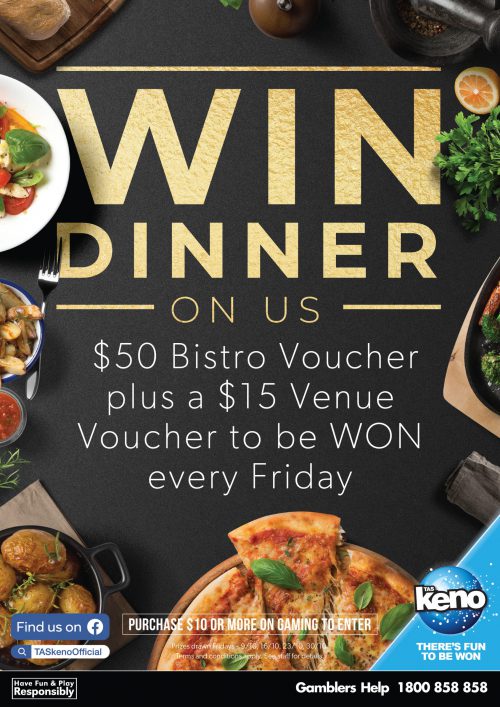 WIN Dinner on us! WIN Dinner on us!